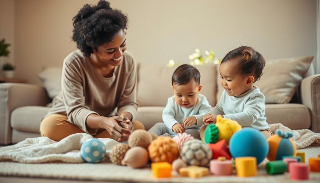 bezpieczne zabawy sensoryczne z niemowlakiem