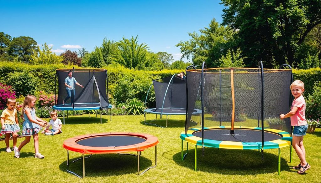 rodzaje trampolin ogrodowych