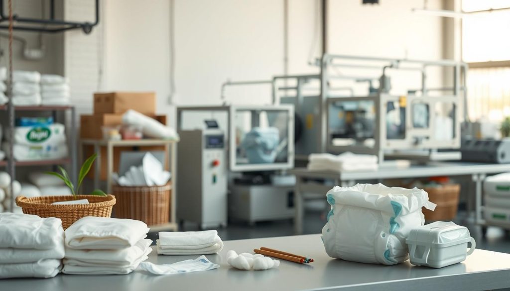 skład pieluszek i technologie produkcji