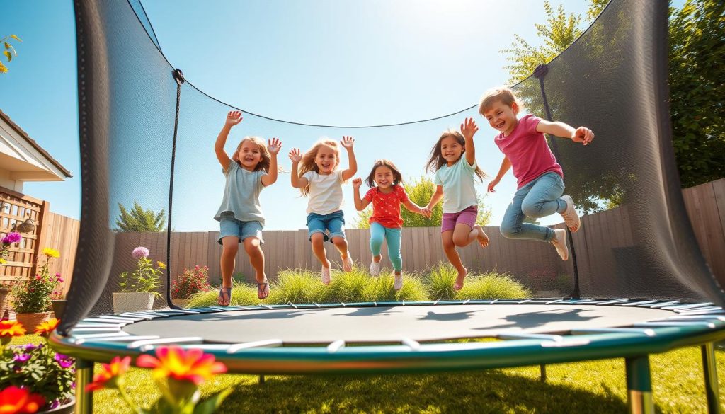 trampolina dla dzieci odpowiednia dla wieku